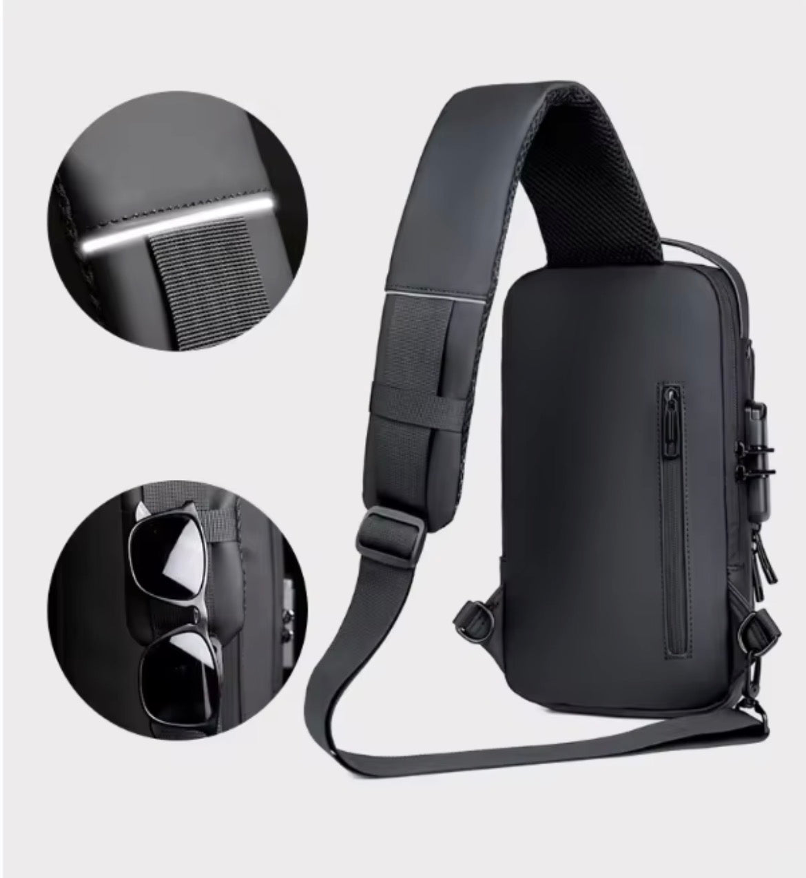 Men Crossbody Bag Anti-Theft Shoulder Bag