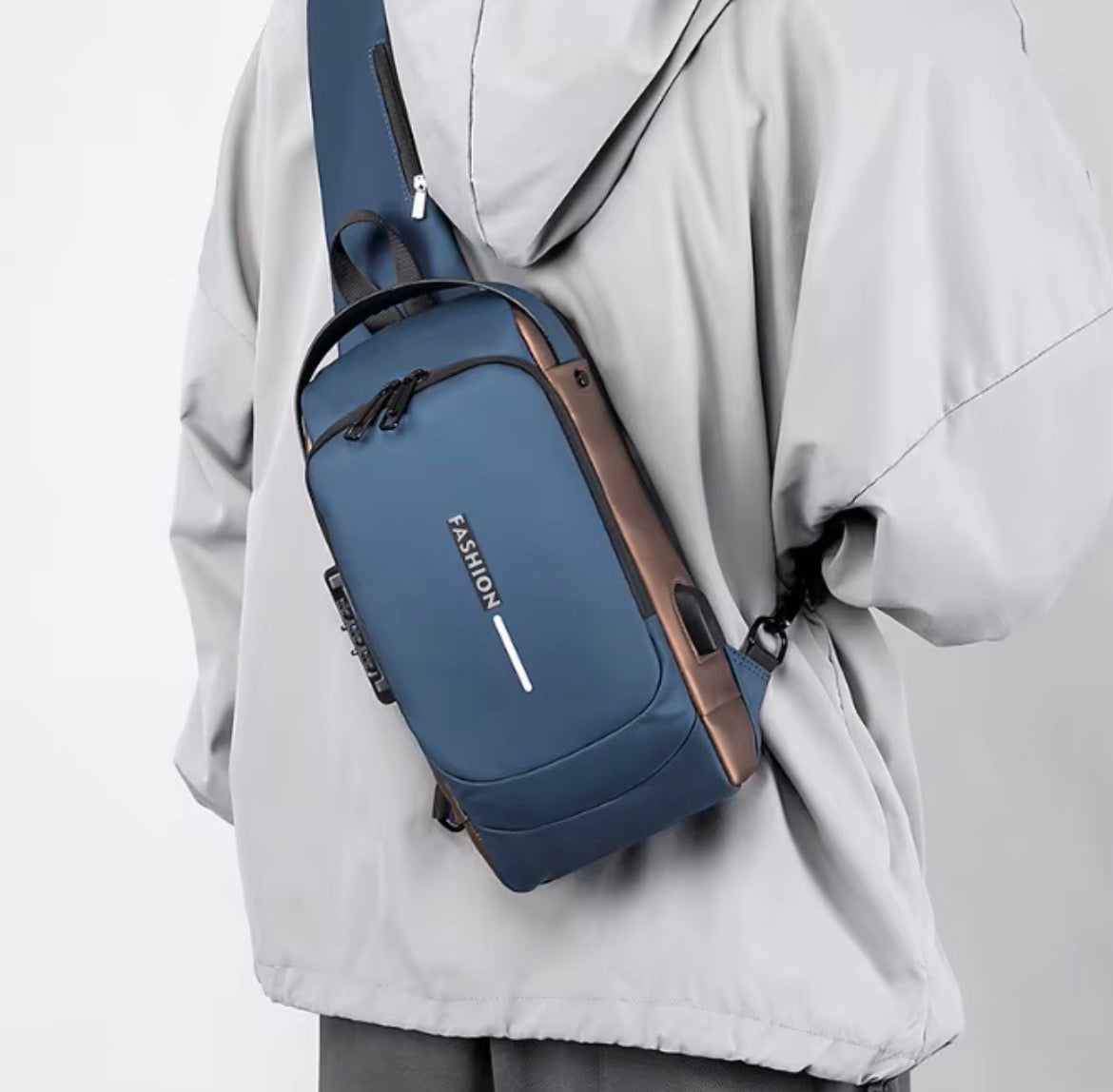 Men Crossbody Bag Anti-Theft Shoulder Bag